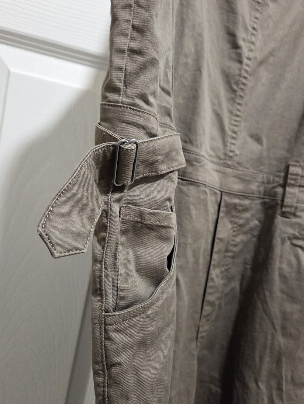 Toad&Co Touchstone Cuffed Organic Cotton Overalls Size Medium Outdoors Casual - Picture 8 of 13